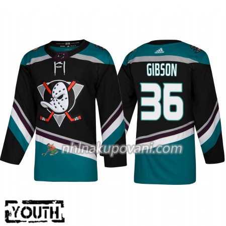 Anaheim Ducks Dresy John Gibson 36 Alternate 2018-2019 Adidas Authentic - Dětské